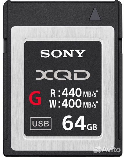 Sony XQD 64 GB XD-G series 440R/400W (Новый)