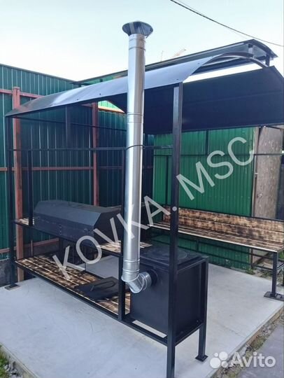 Мангал с крышей