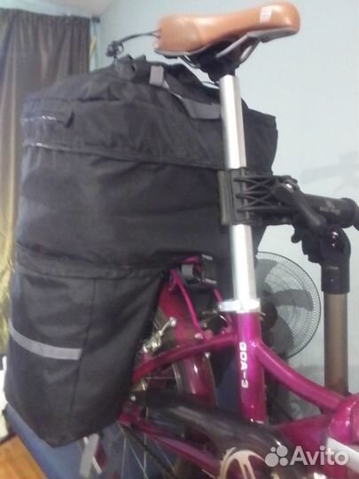 Сумка штаны на багажник велосипеда туристическая