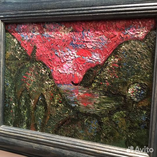 Картина маслом «Алый парус»