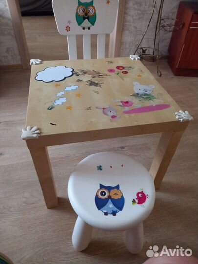 Столик детский Икея со стульями