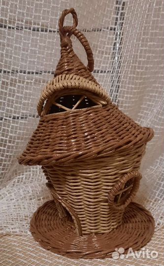 Чайный домик из бумажной лозы