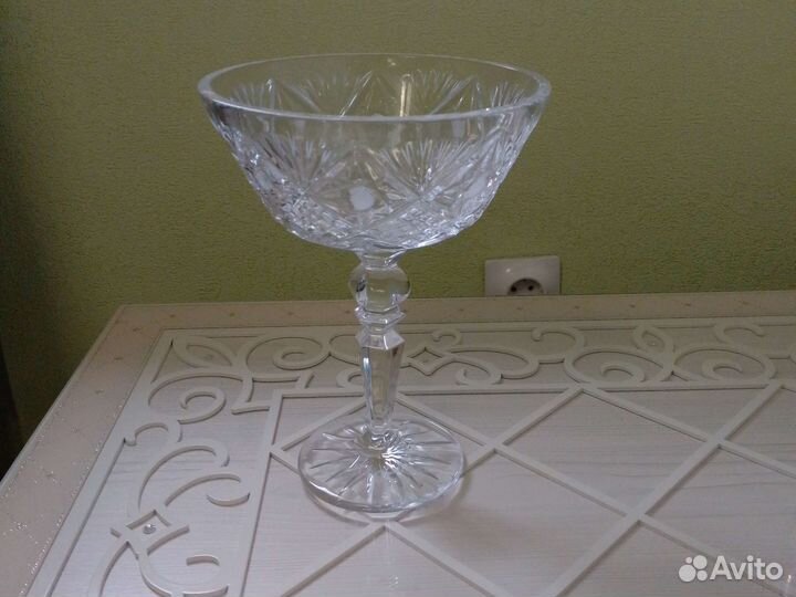 Хрусталь СССР ваза цветное стекло