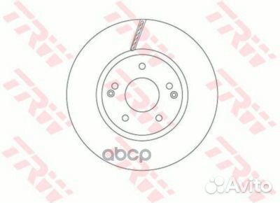 DF6804 диск тормозной 298x26x5 SsangYong