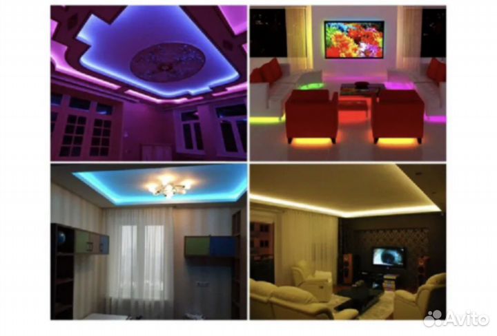 Светодиодная лента LED RGB (5метров,usb,пульт)