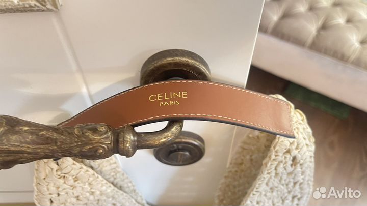 Соломенная сумка celine