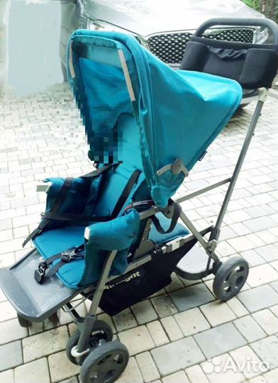 Прогулочная коляска для двойни бу