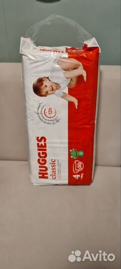 Huggies classic 4 (7-18 кг)