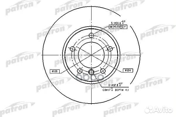 Диск тормозной передн BMW: 5 95-03, 5 Touring 9