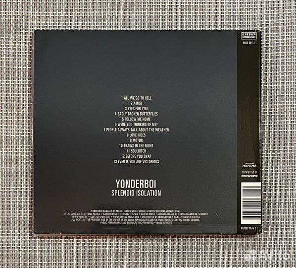Yonderboi - Splendid Isolation CD Germany Digipack