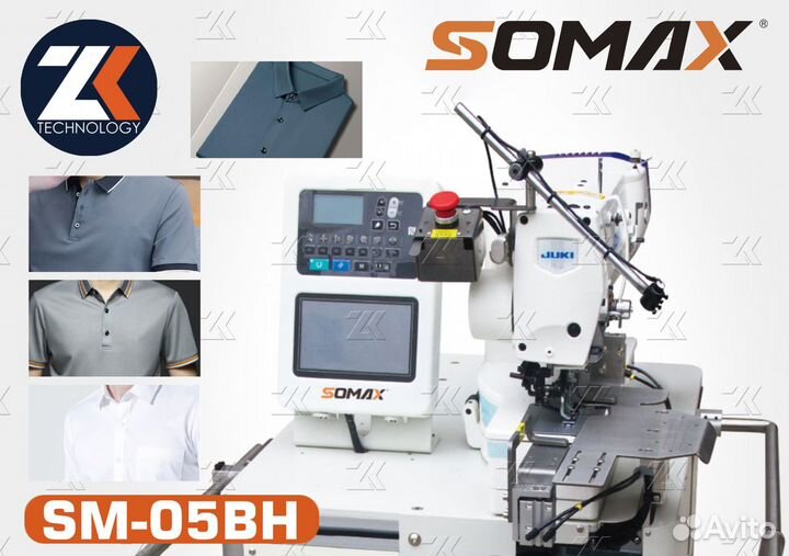 Петельный автомат для планки поло somax SM-05BH