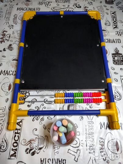 Мольберт детский с мелками, двусторрнний