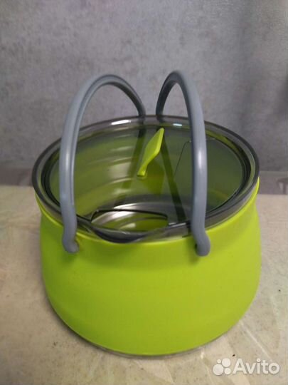 Складной силиконовый чайник 1л