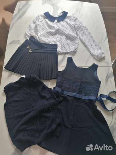 Школьная форма для девочки 122 синяя