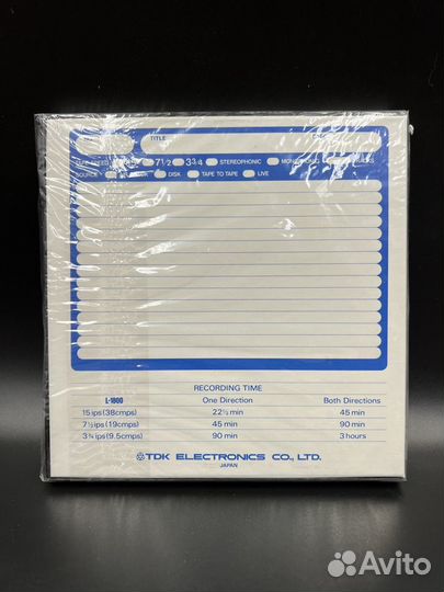 Новая катушка TDK Audua L-1800 (555м) 18см