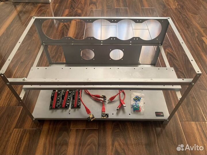 Каркас для майнинга + райзера 009s 3шт