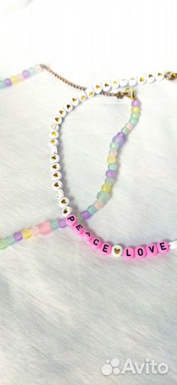 Чокер колье новый бусины летнее украшение