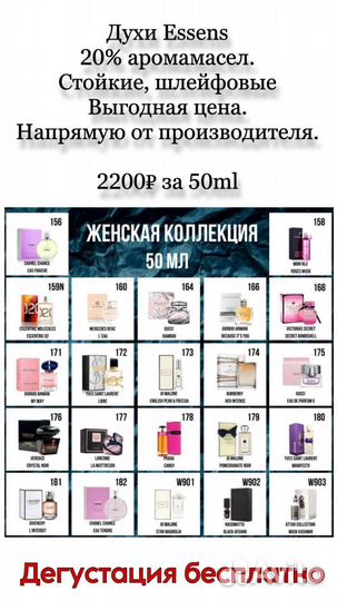 Духи essens