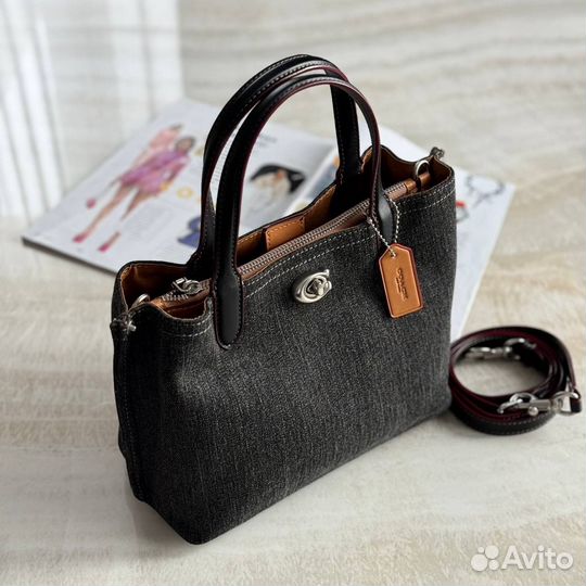 Сумка шопер Coach jeans Willow tote bag