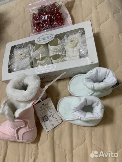 Пинетки для девочки 0-12мес