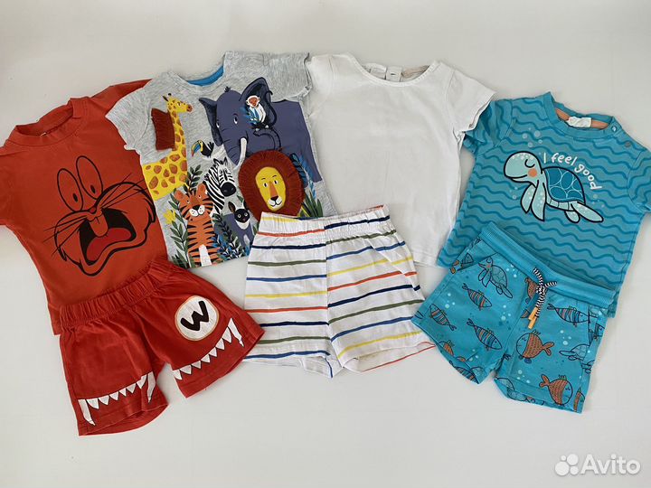 Детские летние вещи пакетом 74 80