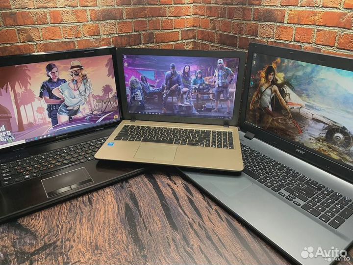 Много ноутбуков с гарантией для работы, игр учебы