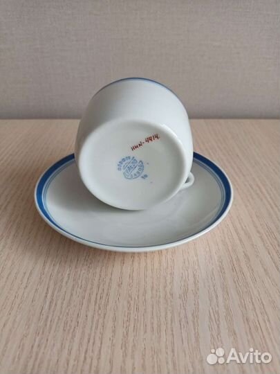Чашка с блюдцем Дулевский фарфор 1948-1952
