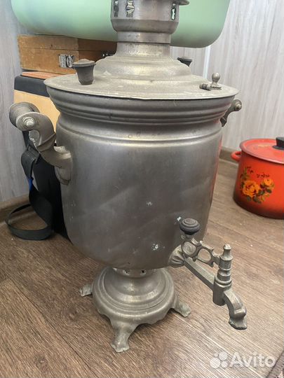 Самовар на дровах медный