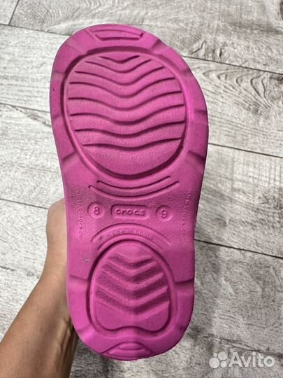 Сапоги для девочки Crocs 8-9