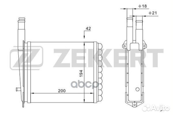 Радиатор отоп. LADA 110 96- 111 96- 112 96