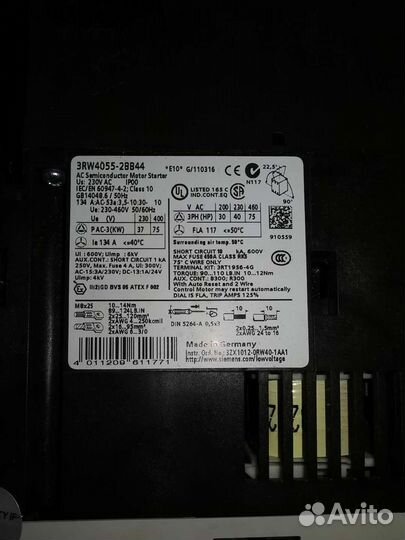 3RW4055-2BB44 устройство плавн пуска