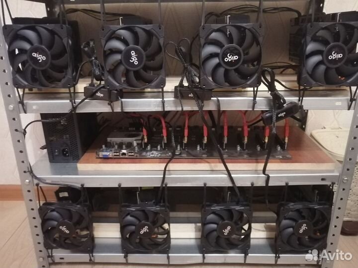 Риг Sapphire 8gb И Видеок gtx 1060 6gb