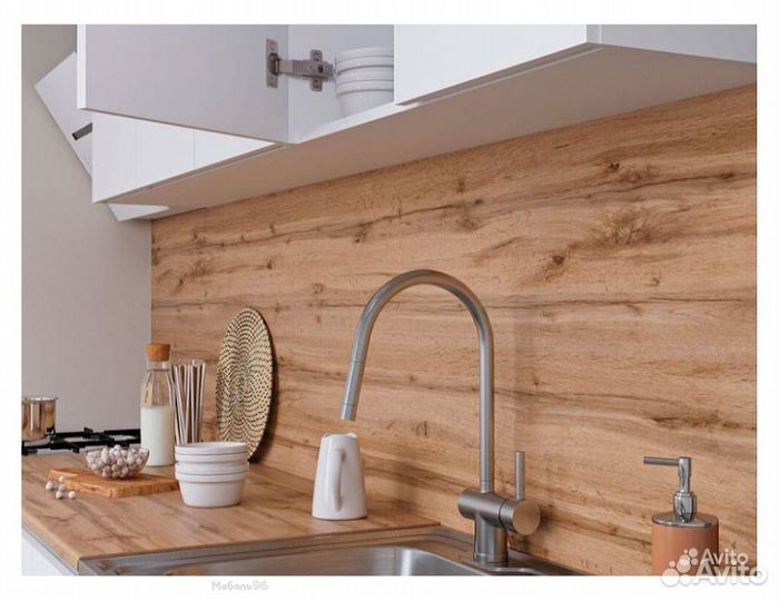 Кухня Мори 2000 мм белый