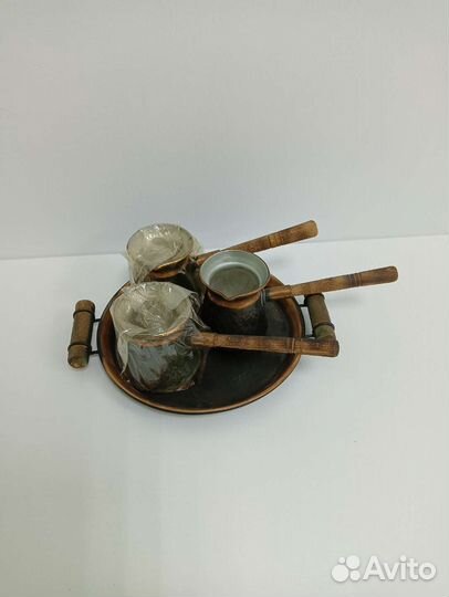 Медные турки, набор для кофе