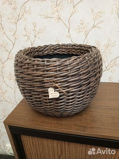 Кашпо из ротанга 12 литров