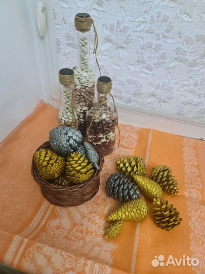 Корзина плетеная из бумажной лозы