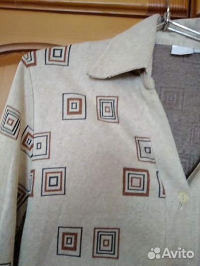 Рубашка женская бу (трикотажная)