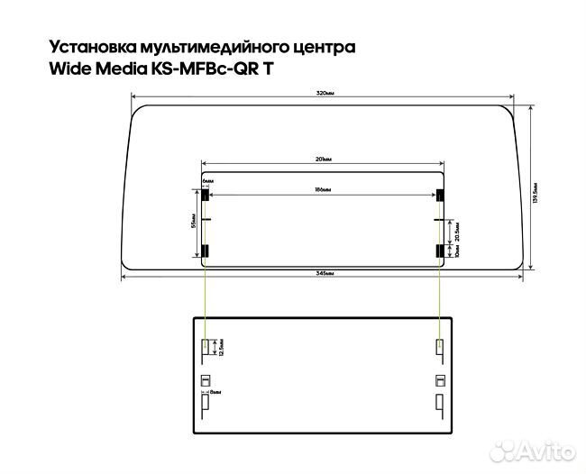 Рамка Toyota RAV4 2019+ MFBc (левый руль)