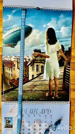 Календарь с постерами для интерьра и декора