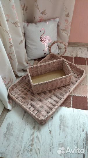 Плетеные изделия из эколозы. Корзины и короба