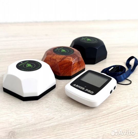 Кнопка вызова персонала и часы пейджер Поясной