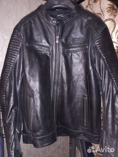 Кожаная мотокуртка segura