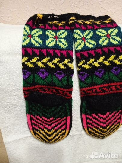 Носки-гольфы, ручной работы