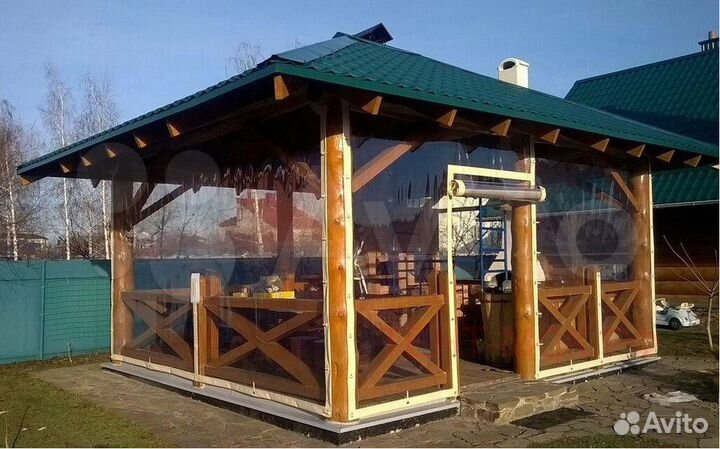 Мягкие окна под ключ для беседки, веранды, террасы