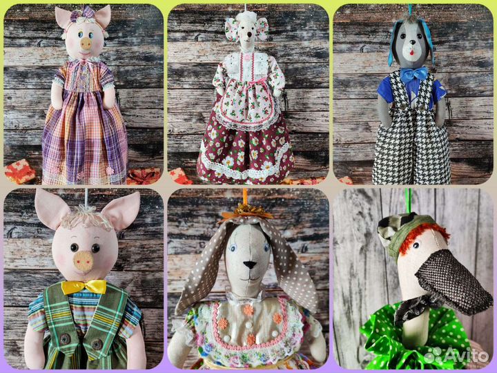 Авторская интерьерная кукла пакетница