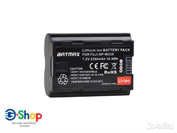 Аккумулятор для Fijifilm XT4 Batmax NP-W235 2280mA