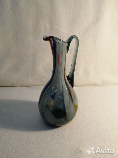 Цветное стекло СССР Кувшин