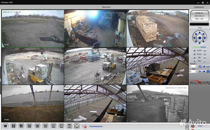 Установка системы видеонаблюдения