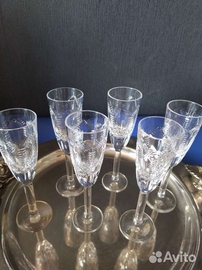 Рюмки хрусталь СССР автор Яновская