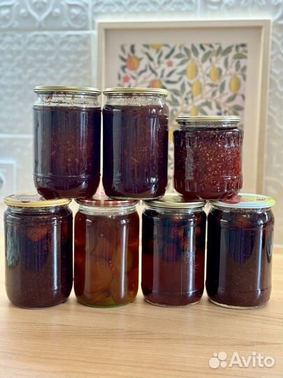 Варенье клубничное, абрикосовое, малиновое